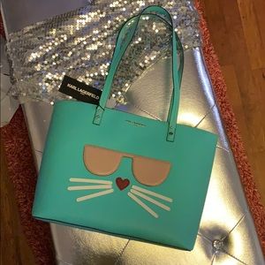 Karl Largerfeld MAYBELLE TOTE BAG Kitty Whiskers